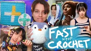One Day K-pop Crochet Projects ✨coaster, wall hanging, plushie, scarf, hat, top✨