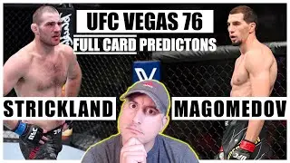 UFC Vegas 76: Strickland vs. Magomedov FULL CARD Predictions and Bets