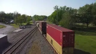 CPKC M258 in Clark, Missouri - Drone Footage