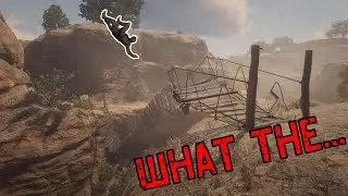 Glitching bridge in Red Dead Redemption 2