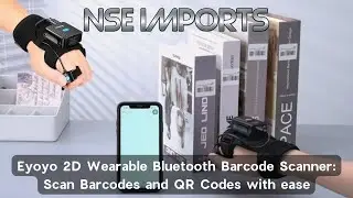 Eyoyo 2D Wearable Bluetooth Barcode Scanner: Scan Barcodes and QR Codes with ease