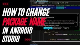 How to change the package name in android studio | android studio