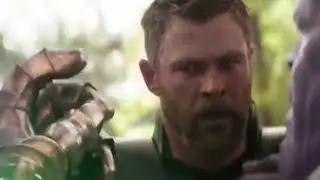 Thanos estala os dedos DUBLADO HD  Vingadores guerra infinita