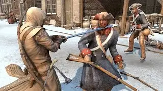 Assassin's Creed 3 Achilles Outfit Combat & Free Roam in New York