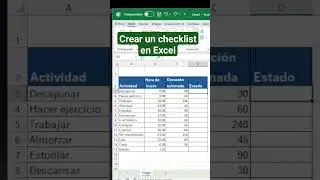 Como crear un checklist en Excel 