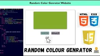 How to Build a Random Color Generator Website in 10 Minutes 👨‍💻| Project for JavaScript Beginners