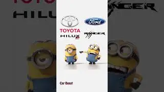 Toyota Hilux GR Sport vs Ford Ranger minions style 