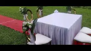 sample dekorasi pelaminan out door present by new ami style wedding home decor