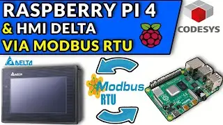 🔵✅CODESYS 3.5 - COMMUNICATE RASPBERRY PI WITH HMI DELTA VIA MODBUS RTU ((RS485))
