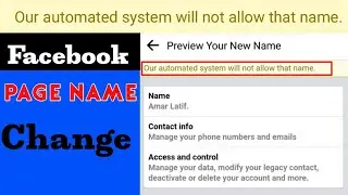 our automated system will not allow that name||our automated system won't allow that name facebook