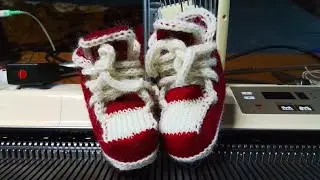 Кеды , кроссовки для детей, часть 2 . На вязальной машине. #Babyschuhe
