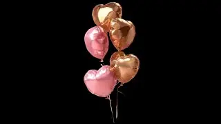 heart balloon black screen | Black screen effects heart flying