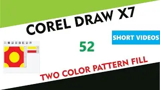 What is Two Color Pattern Fill - Corel Draw X7/X9 - Tutorial 52 - Short Videos