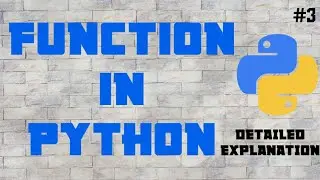 #3 Function in Python Part 1