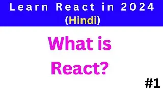 Learn React in 2024 Day 1 