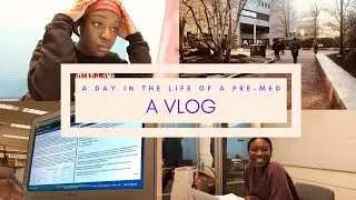 A DAY WITH MAAME | A PRE-MED VLOG AT NORTHEASTERN UNIVERSITY | MCAT STUDY VLOG| Chasing MD in Color