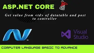 How Get Value from Data Table in asp net core using javascript in c#