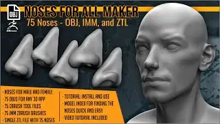 Noses For All Maker for ZBrush