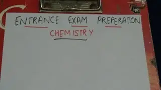 Msc. Chemistry Entrance Exam Most Imp. Que And Topics