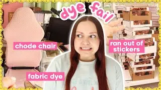 WEEKEND VLOG – Fabric Dye FAIL, Catching Up on Orders & More