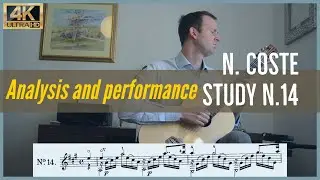 Napoleon Coste, study n. 14 op. 38. Analysis and Performance. (SUB ITA)