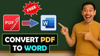 How To Convert PDF To Microsoft Word Document For FREE | Best FREE PDF-To-Word Converter