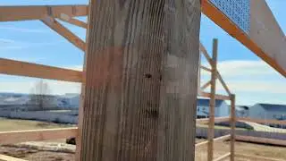 40 x 80 Garage Build 2 - truss install and running perlins