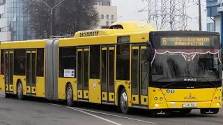 Барановичи.ПОЕЗДКА на АВТОБУСЕ мАз 215.069 (Гос.номер АК 8651-1) МАРШРУТ 7