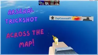 Golden gun trick shot...MID AIR! Roblox Arsenal