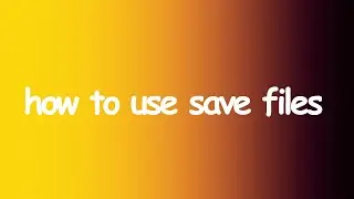 how to use save file for The Genesis Order game + save files location