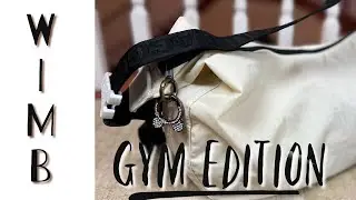 What's in my Baggu? | Gym Bag Edition **Large Crescent Bag**