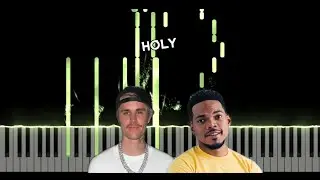 Holy - Justin Bieber Feat. Chance The Rapper | Piano Tutorial | How to play on piano