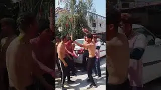 Boys Shirtless Dance In Holi🎉🎈🔫🕺🕺💃।। होली में मस्ती🥳🎉