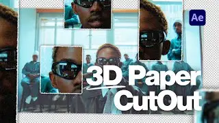 How to MAKE 3D PAPER CUTOUT EFFECT in AFTER EFFECTS | Tutorial