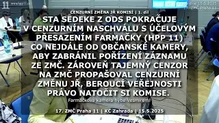 2025.05.15. ZMČ 17 • Cenzurní změna jednacího řádu komisí Prahy 11 | 1. díl