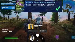 How to EASILY Use the EMP Stealth Camo item Fortnite locations Quest - Phase 1