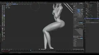Blender - Sculpting Female for 3D Printing Pt 5