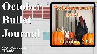 October 2020 Digital Bullet Journal || Google Calendar