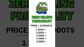 How Many Zeros Can PEPE KILL?  #PEPE #CRYPTO #memecoins