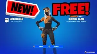 How to get the new *RUNWAY RACER* skin for free in Fortnite OG!