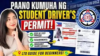 PAANO KUMUHA NG STUDENT-DRIVER'S PERMIT |  LTO STUDENT PERMIT REQUIREMENTS