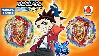 БЕЙБЛЭЙД БАТЛ ЧО-ЗЕТ АХИЛЛЕС ! Beyblade Battle Cho-Z Achilles Takara Tomy VS Flame / Beyblade Burst
