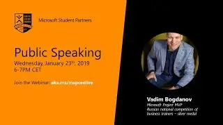 Public Speaking | Vadim Bogdanov | MVP