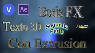 Boris Fx texto 3D con extrusion 2