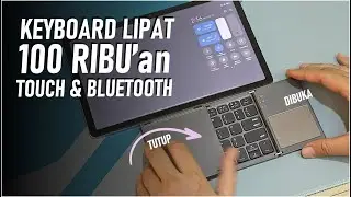 @368 can FIT IN A POCKET, FOLDABLE Bluetooth KEYBOARD | Touchpad only 100 thousand can be folded