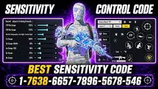 NEW 4.4 UPDATE CODE 🔥 PUBG MOBILE/BGMI SENSITIVITY 2026 😈 | BEST SCOPE SENSITIVITY SETTINGS  