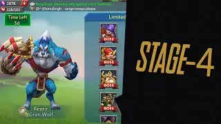 Lords Mobile - Grim Wolf Limited Challenge Stage 4 | F2P 2020