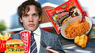 Eat Entire McDonalds Menu Or Eat WORLD'S HOTTEST Ramen