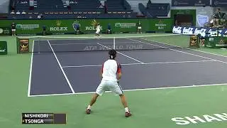 When Power Meets Precision ● Tsonga vs Nishikori Shanghai 2011