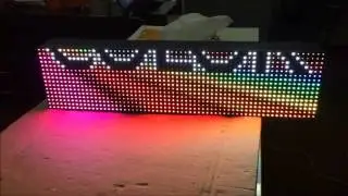 6" X 25" FULL COLOR LED SIGN PROGRAMMABLE INDOOR OUTDOOR VIDEO IMAGE GRAPHIC DISPLAY BOARD